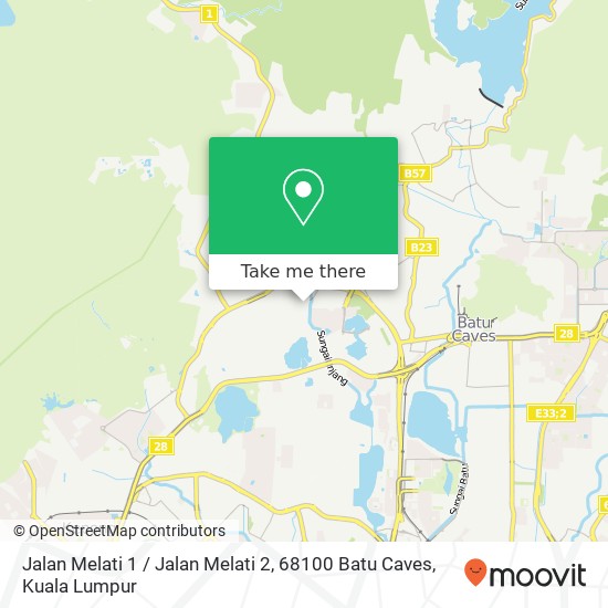 Jalan Melati 1 / Jalan Melati 2, 68100 Batu Caves map