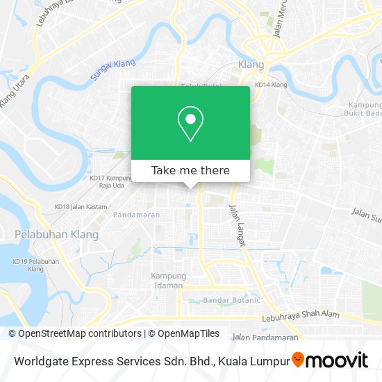 Worldgate Express Services Sdn. Bhd. map