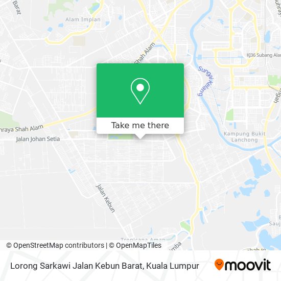 Lorong Sarkawi Jalan Kebun Barat map