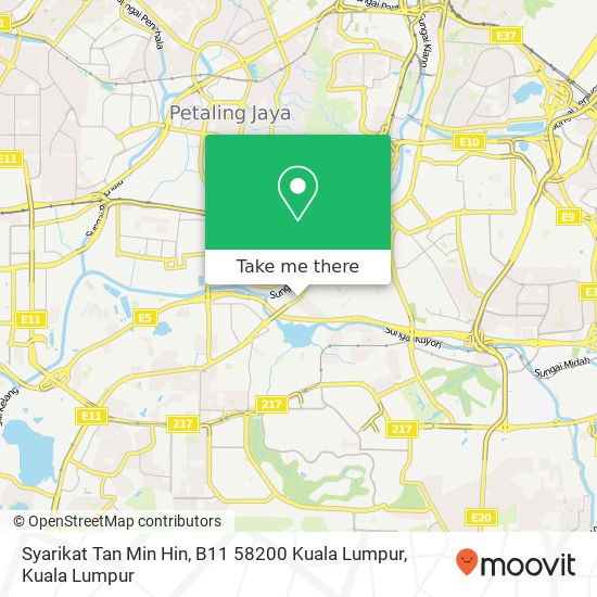 Syarikat Tan Min Hin, B11 58200 Kuala Lumpur map