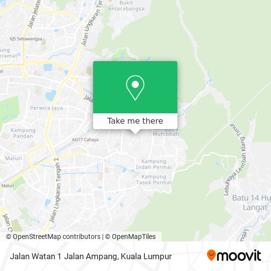 Peta Jalan Watan 1 Jalan Ampang