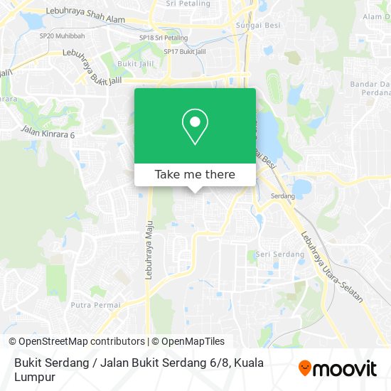 Peta Bukit Serdang / Jalan Bukit Serdang 6 / 8