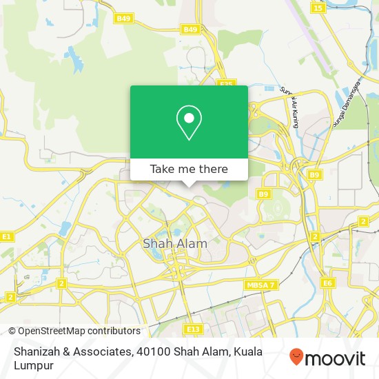 Shanizah & Associates, 40100 Shah Alam map