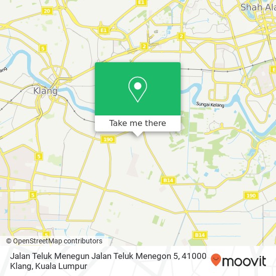 Jalan Teluk Menegun Jalan Teluk Menegon 5, 41000 Klang map