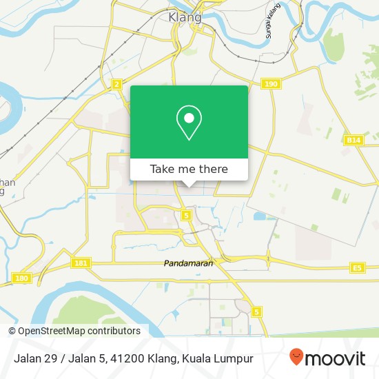 Peta Jalan 29 / Jalan 5, 41200 Klang