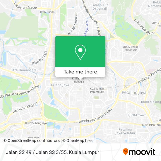 Jalan SS 49 / Jalan SS 3/55 map