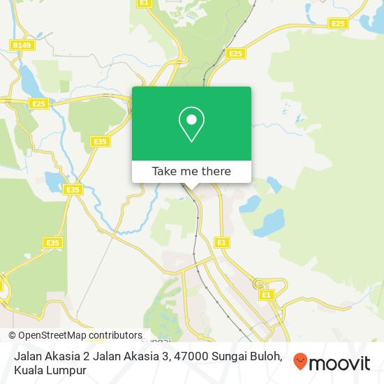 Peta Jalan Akasia 2 Jalan Akasia 3, 47000 Sungai Buloh