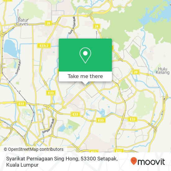 Syarikat Perniagaan Sing Hong, 53300 Setapak map