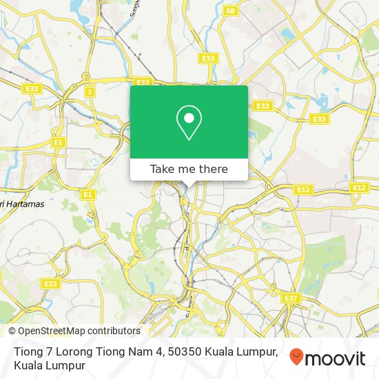 Tiong 7 Lorong Tiong Nam 4, 50350 Kuala Lumpur map