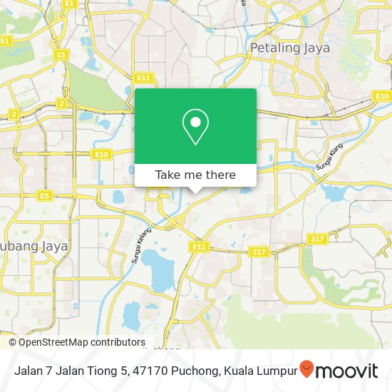 Jalan 7 Jalan Tiong 5, 47170 Puchong map