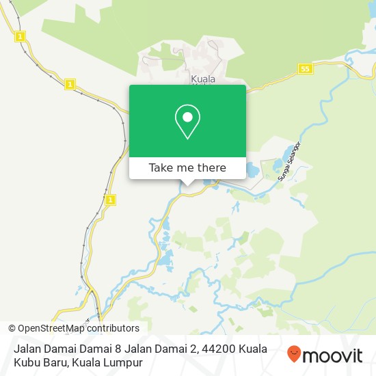 Peta Jalan Damai Damai 8 Jalan Damai 2, 44200 Kuala Kubu Baru