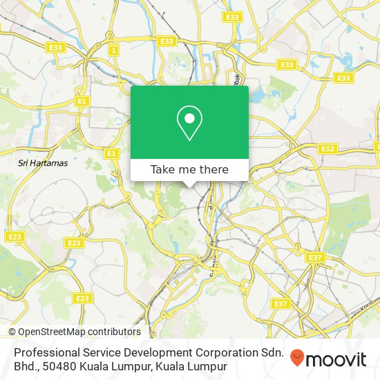 Professional Service Development Corporation Sdn. Bhd., 50480 Kuala Lumpur map