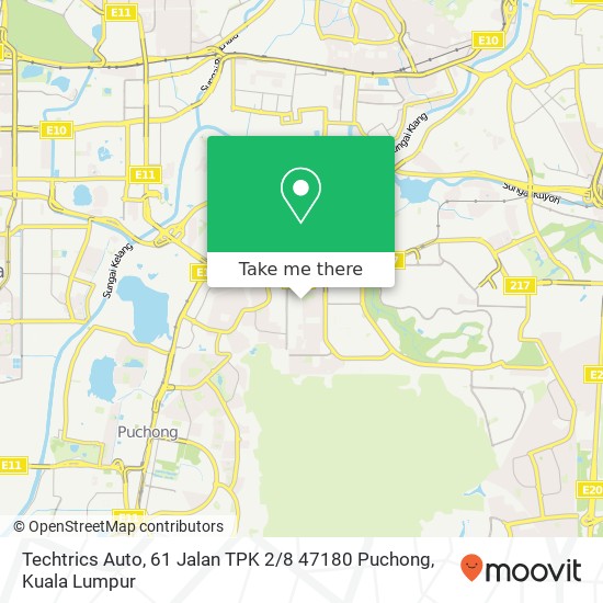Techtrics Auto, 61 Jalan TPK 2 / 8 47180 Puchong map