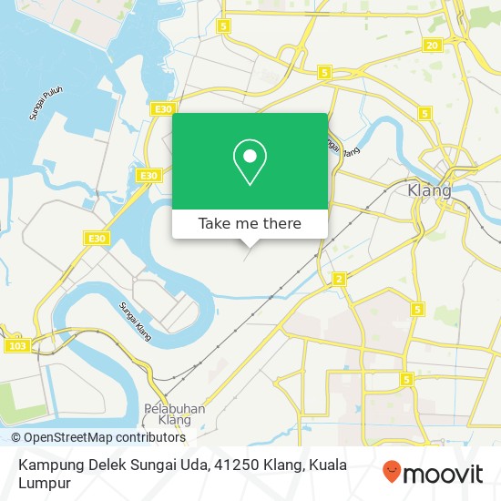 Kampung Delek Sungai Uda, 41250 Klang map