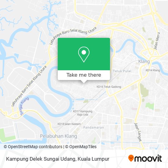 Kampung Delek Sungai Udang map