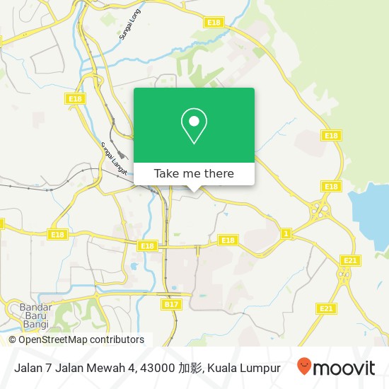 Peta Jalan 7 Jalan Mewah 4, 43000 加影