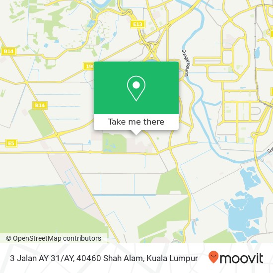 Peta 3 Jalan AY 31 / AY, 40460 Shah Alam