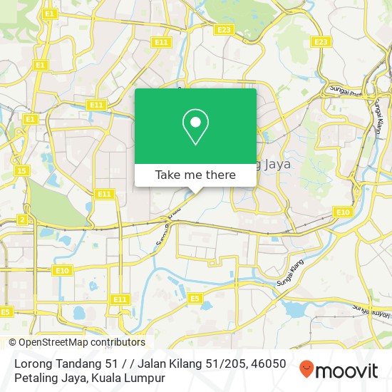 Lorong Tandang 51 / / Jalan Kilang 51 / 205, 46050 Petaling Jaya map