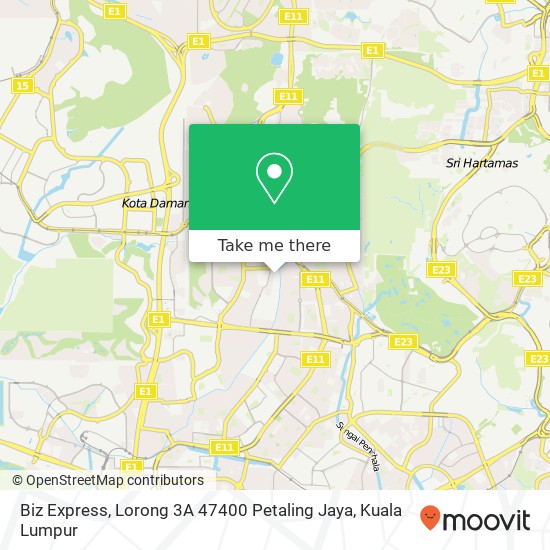 Biz Express, Lorong 3A 47400 Petaling Jaya map