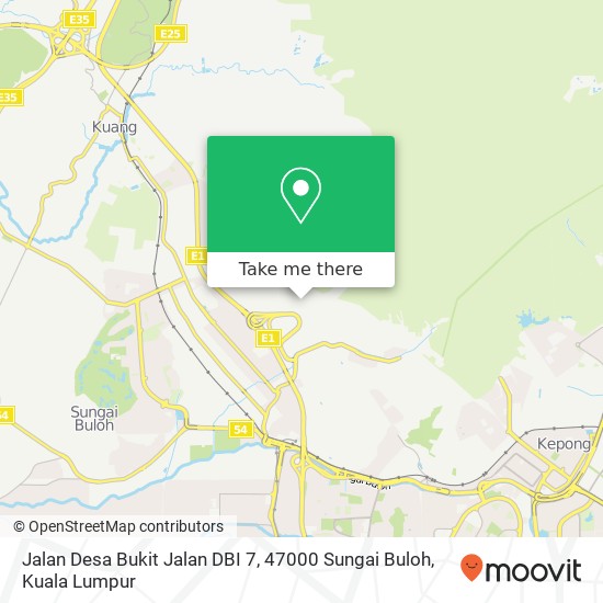 Jalan Desa Bukit Jalan DBI 7, 47000 Sungai Buloh map