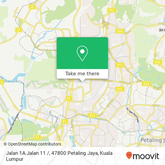 Jalan 1A Jalan 11 /, 47800 Petaling Jaya map