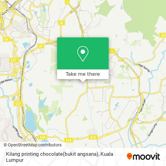 Peta Kilang printing chocolate(bukit angsana)