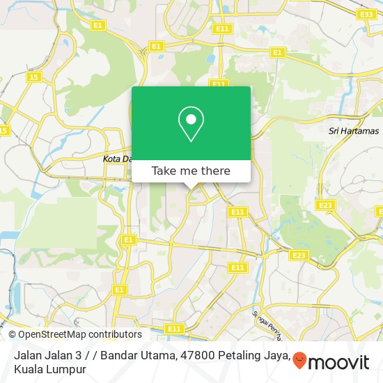 Jalan Jalan 3 / / Bandar Utama, 47800 Petaling Jaya map