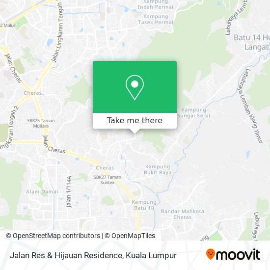 Peta Jalan Res & Hijauan Residence