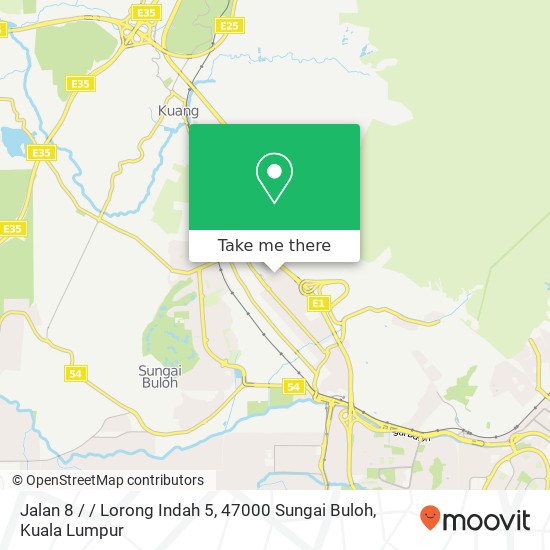 Peta Jalan 8 / / Lorong Indah 5, 47000 Sungai Buloh