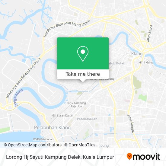 Lorong Hj Sayuti Kampung Delek map