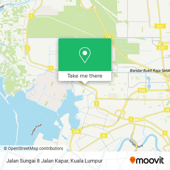 Jalan Sungai 8 Jalan Kapar map