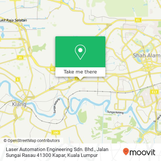 Laser Automation Engineering Sdn. Bhd., Jalan Sungai Rasau 41300 Kapar map