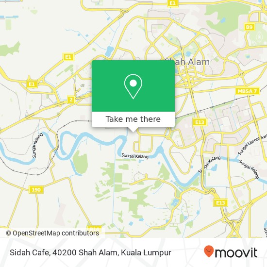 Sidah Cafe, 40200 Shah Alam map