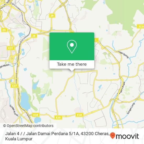 Jalan 4 / / Jalan Damai Perdana 5 / 1A, 43200 Cheras map