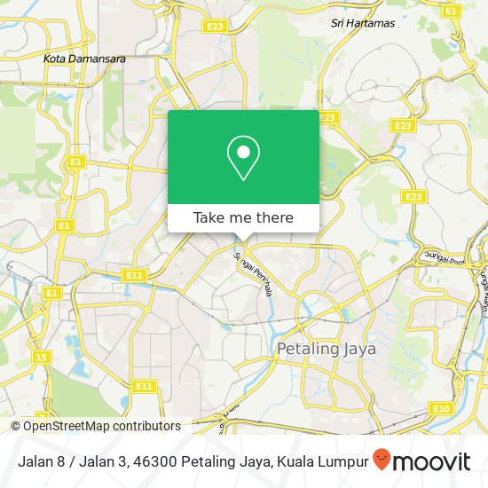 Peta Jalan 8 / Jalan 3, 46300 Petaling Jaya