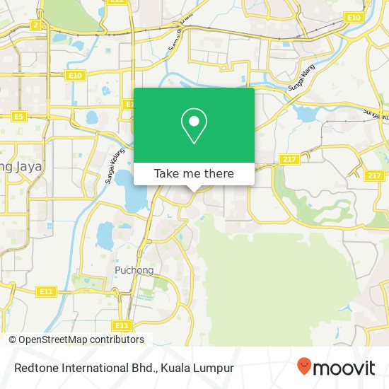 Redtone International Bhd. map