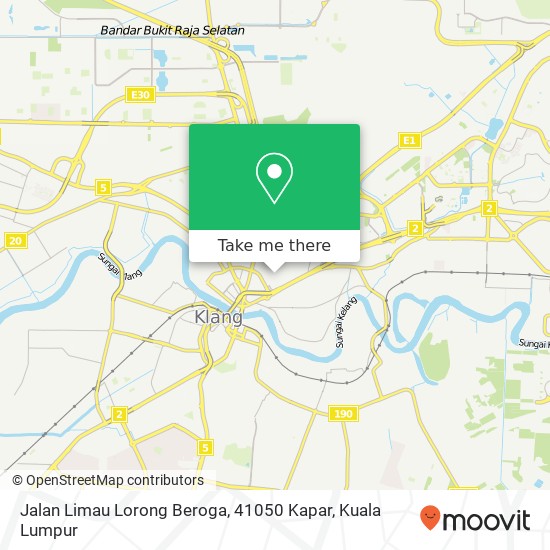 Jalan Limau Lorong Beroga, 41050 Kapar map