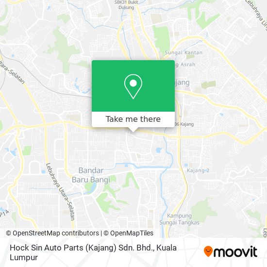 Peta Hock Sin Auto Parts (Kajang) Sdn. Bhd.