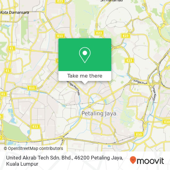 United Akrab Tech Sdn. Bhd., 46200 Petaling Jaya map