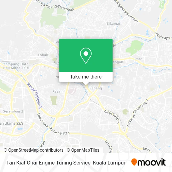 Tan Kiat Chai Engine Tuning Service map