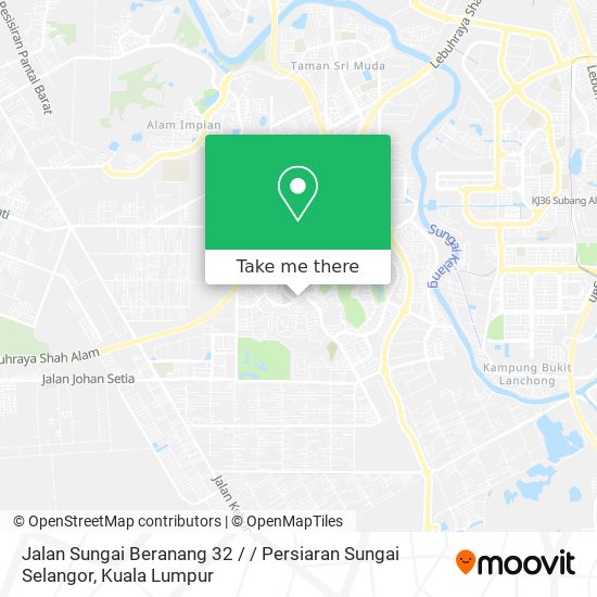 Peta Jalan Sungai Beranang 32 / / Persiaran Sungai Selangor