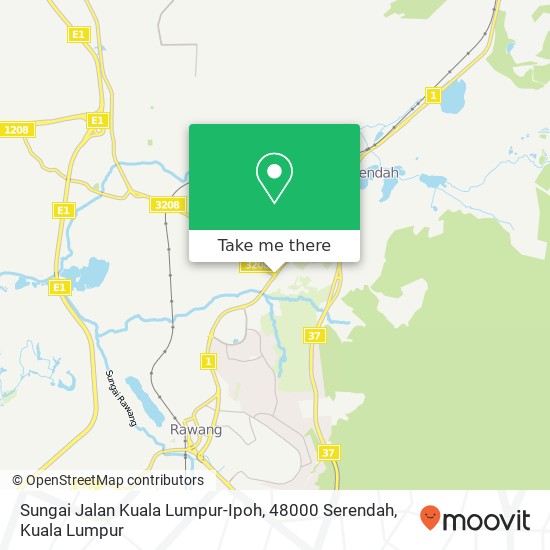 Sungai Jalan Kuala Lumpur-Ipoh, 48000 Serendah map