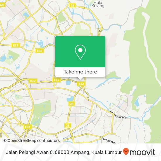 Jalan Pelangi Awan 6, 68000 Ampang map