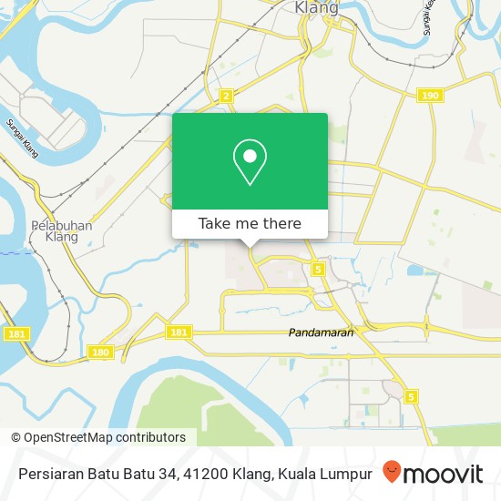 Persiaran Batu Batu 34, 41200 Klang map