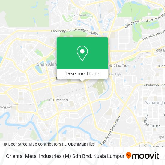 Oriental Metal Industries (M) Sdn Bhd map