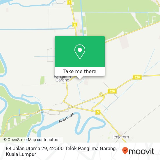 Peta 84 Jalan Utama 29, 42500 Telok Panglima Garang