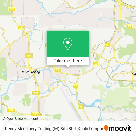 Peta Kenny Machinery Trading (M) Sdn Bhd