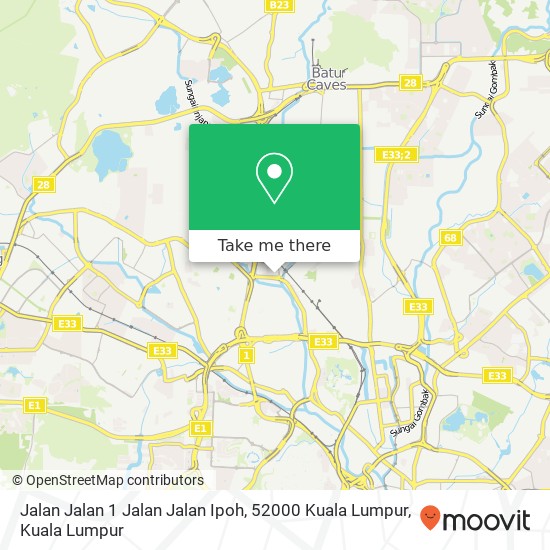 Peta Jalan Jalan 1 Jalan Jalan Ipoh, 52000 Kuala Lumpur