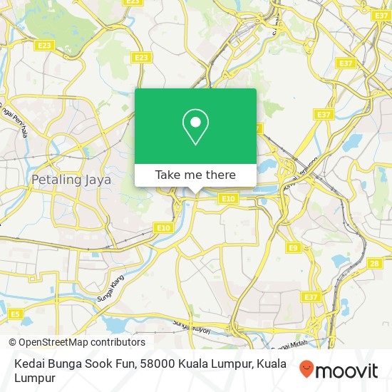 Peta Kedai Bunga Sook Fun, 58000 Kuala Lumpur