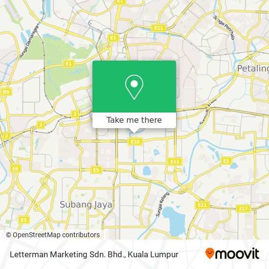 Letterman Marketing Sdn. Bhd. map